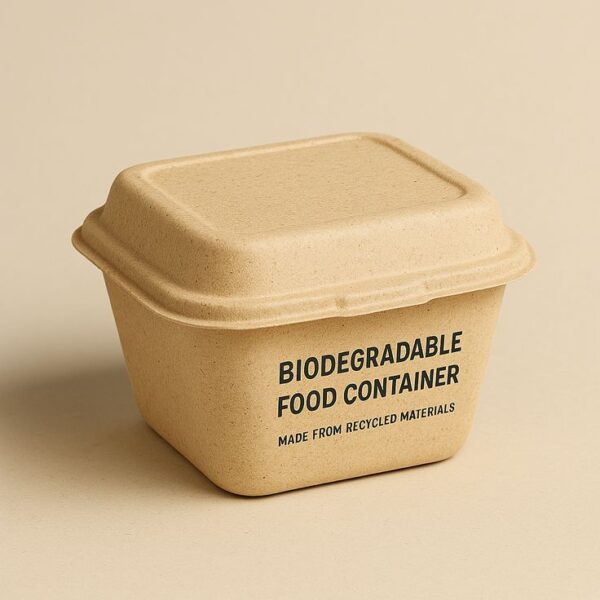 Premium Eco-Friendly Square Clamshell Food Containers (25psc)