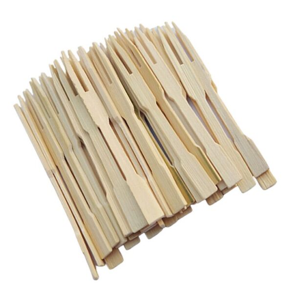 Premium Eco-Friendly Bamboo Fruit Forks / Tasting Picks (100psc)